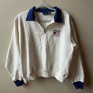 Polo Ralph Lauren Flag Quarter-zip Sweatshirt